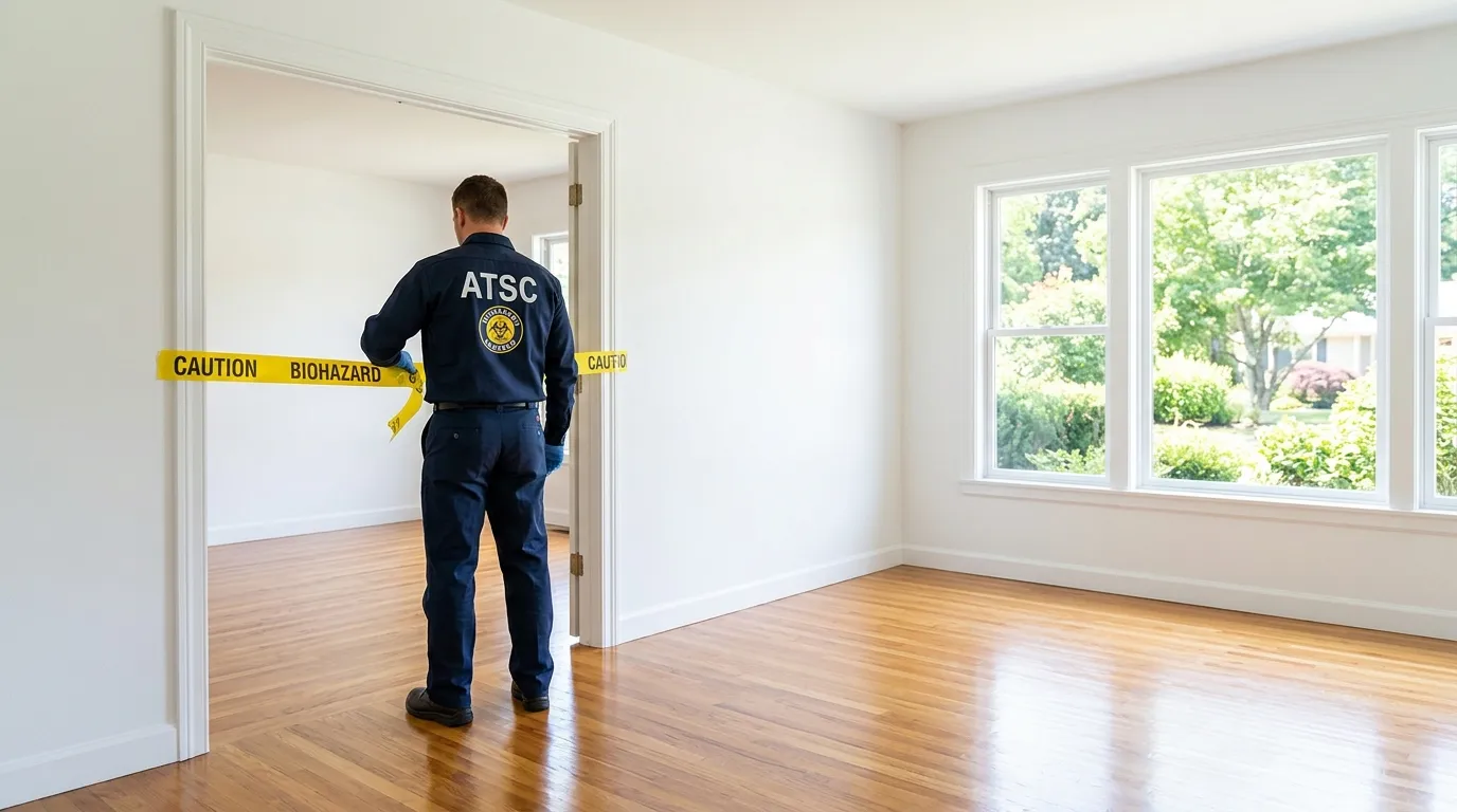 Certified biohazard cleanup crew performing Crime Scene Cleanup in Struthers